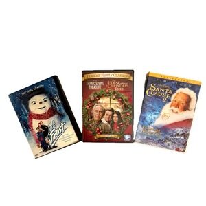 Jack Frost Thanksgiving Treasure House Christmas Tree Santa Clause 2 DVDs‎ Lot